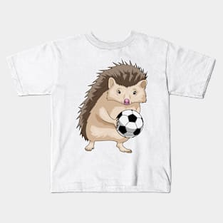 Hedgehog Soccer player Soccer Kids T-Shirt